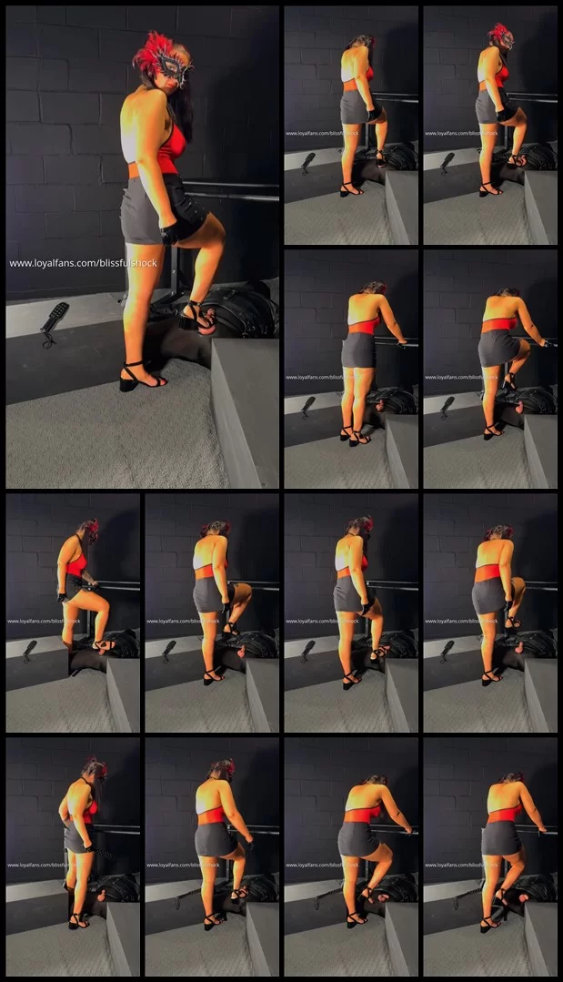 BlissfulShock - Trampled And Tormented - Brutal Heel Stomping And Paddle Play - Selena Stern Ball...
