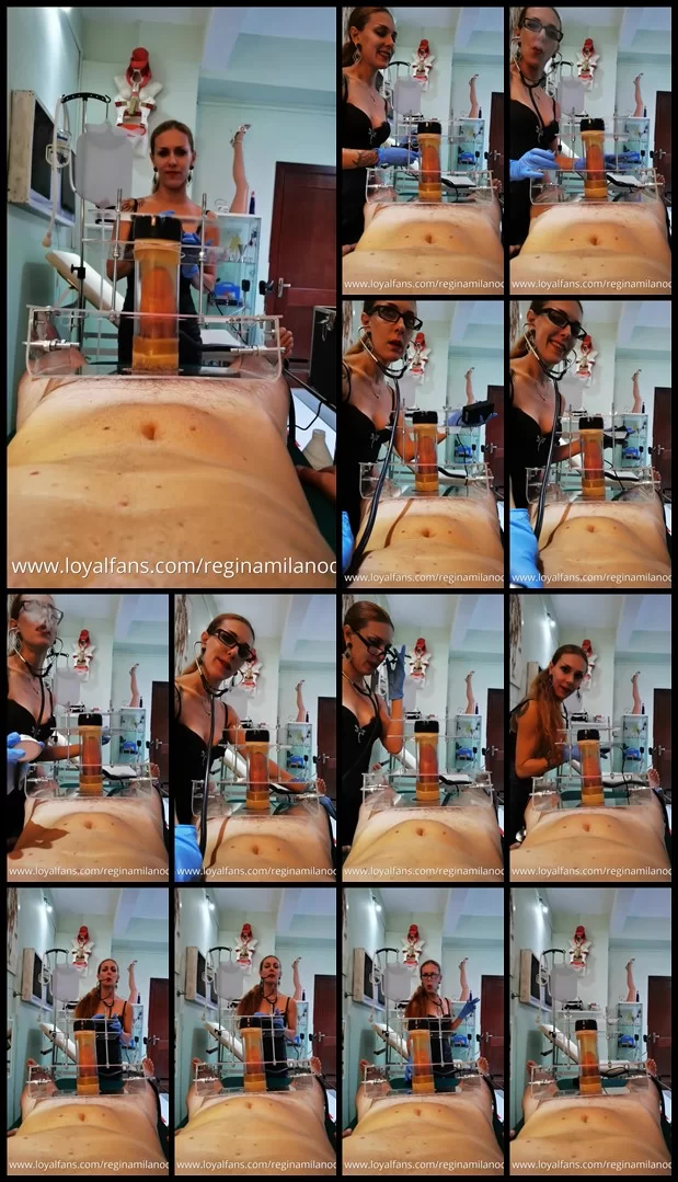 MistressRegina - Milking Machine Vs Horny Bull-HandjobAndMilking
