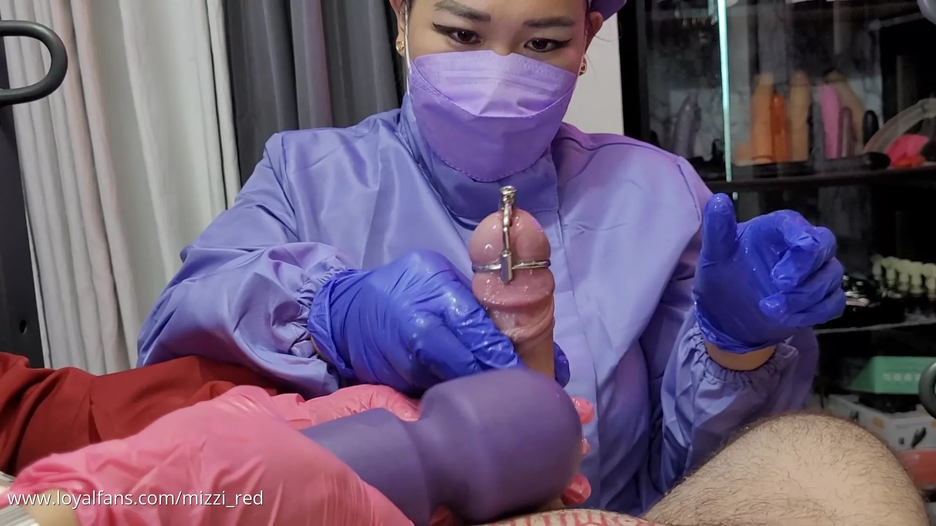 MizzyRed - Urethral Sounding While On Chastity-BallAbuse
