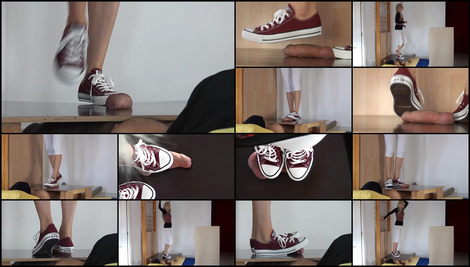 Aballs And Cock Crushing Sexbomb - CBTrample - Merciless Trampling In Converse By Alina Part 1 Co...